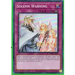 Solemn Warning RA02-EN078 Super rare