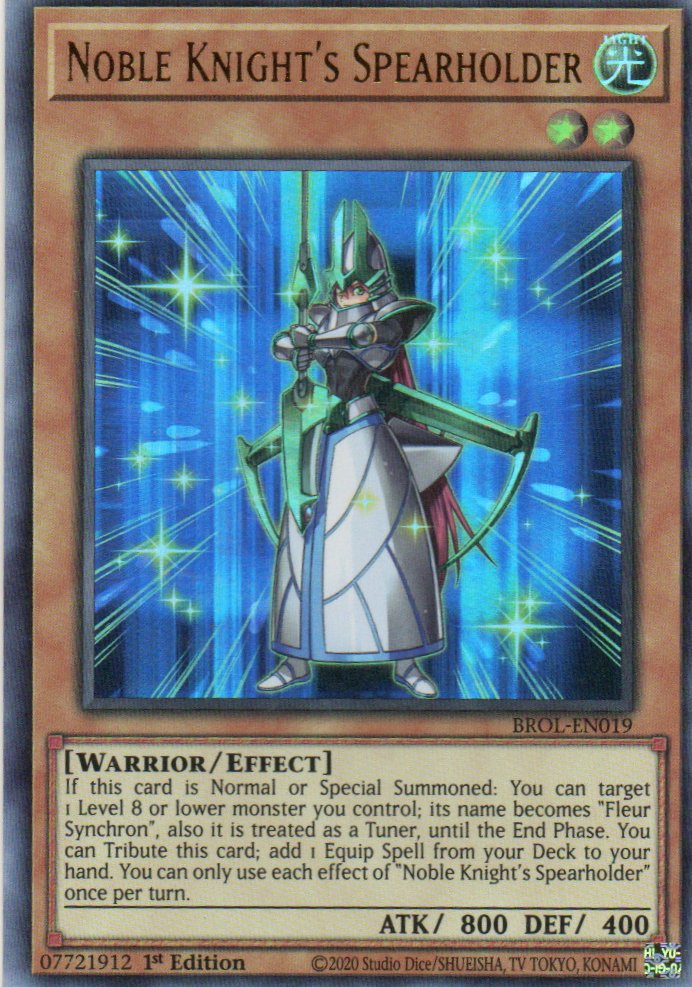 Noble Knight's Spearholder BROL-EN019 Ultra rare