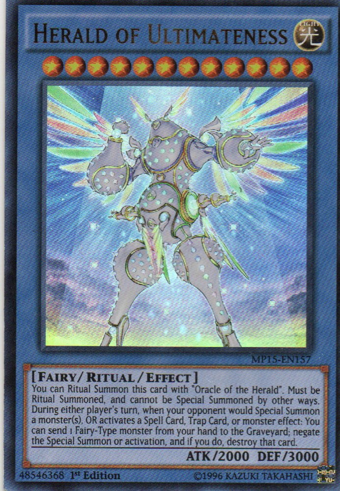 Herald of Ultimateness MP15-EN157 Ultra rare