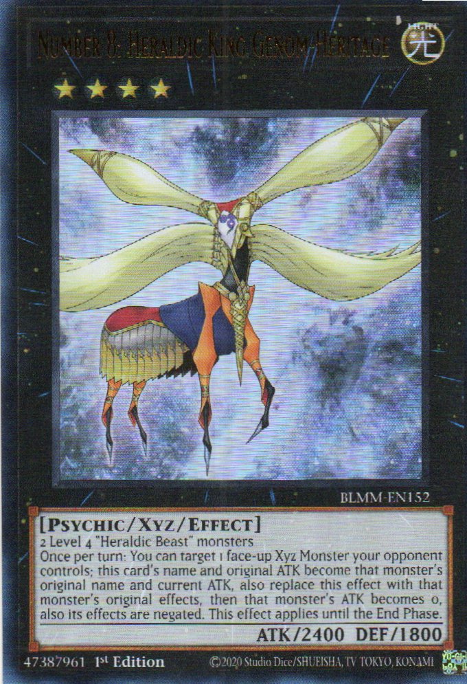 Number 8: Heraldic King Genom-Heritage BLMM-EN152 Ultra rare