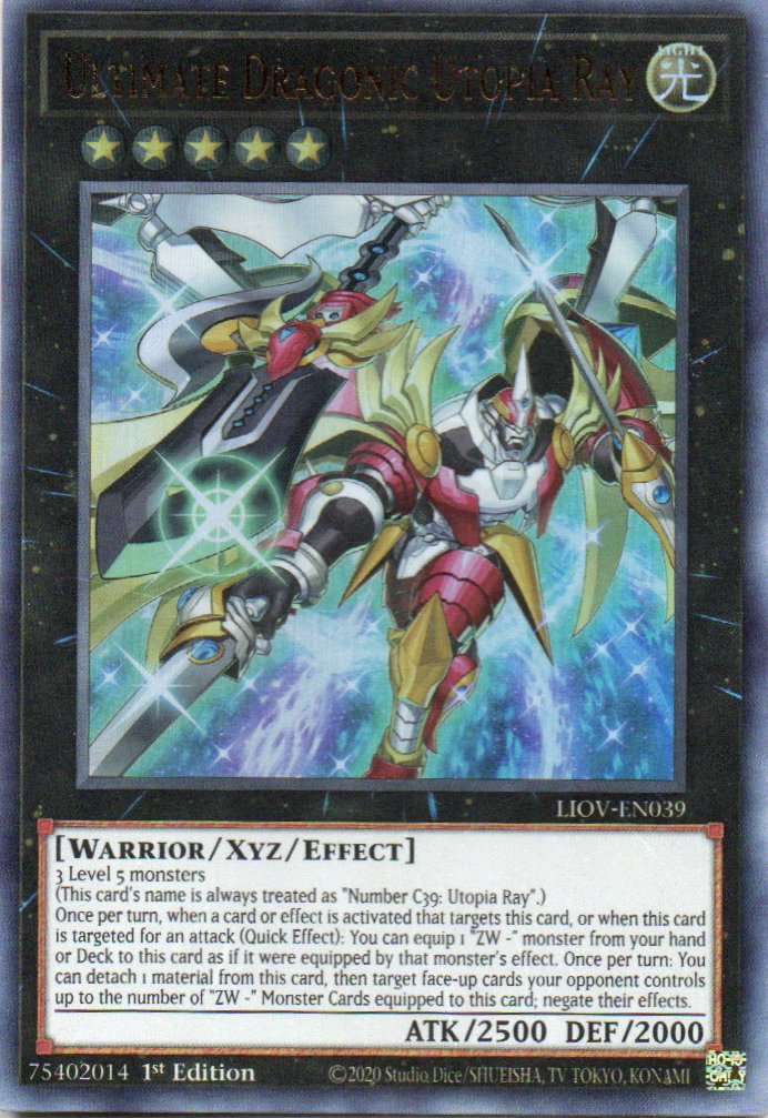 Ultimate Dragonic Utopia Ray LIOV-EN039 Ultra rare
