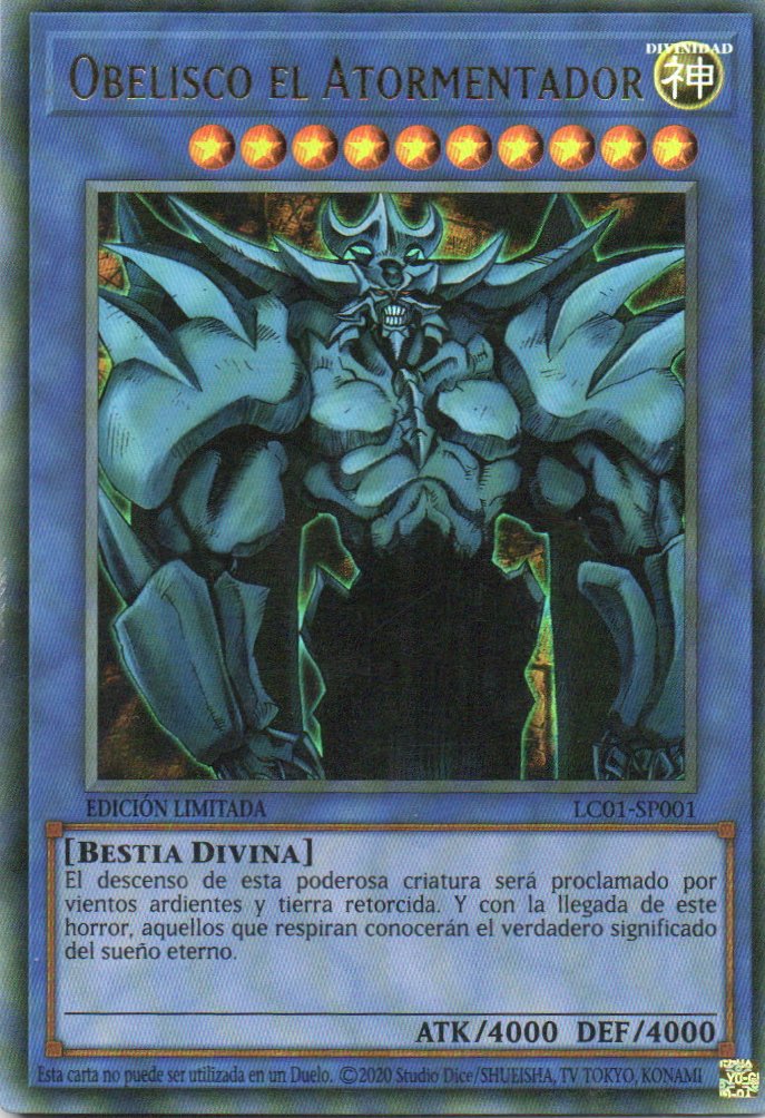 Obelisco el Atormentador LC01-SP001 Ultra rare