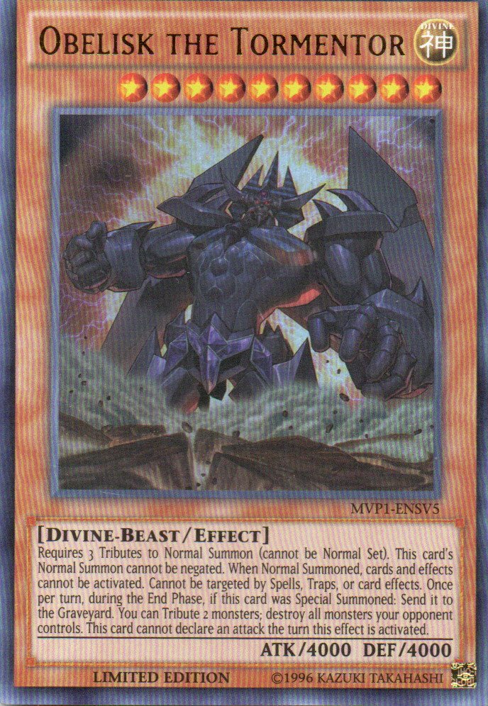 Obelisk the Tormentor MVP1-ENSV5 Ultra rare