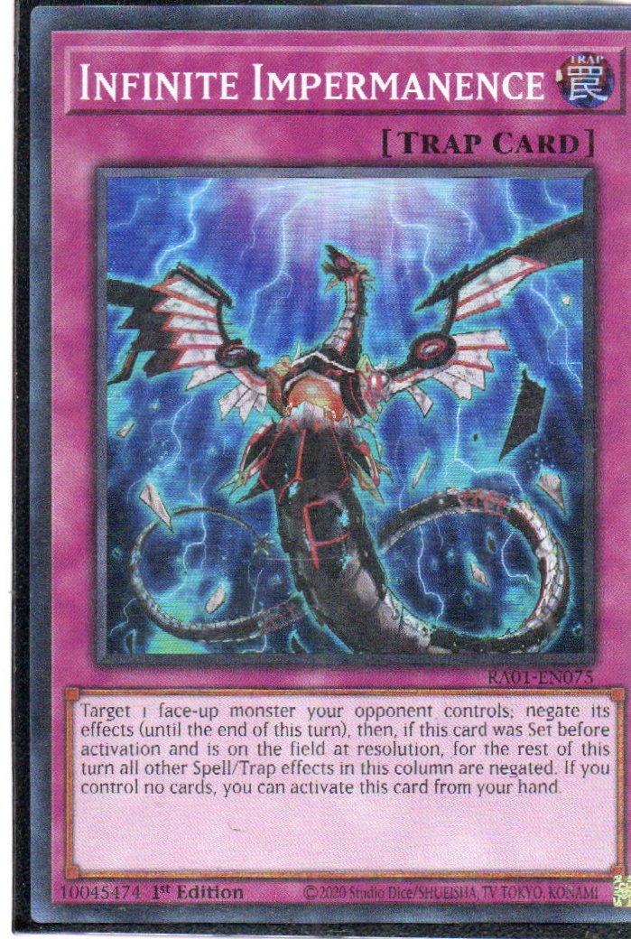 Infinite Impermanence RA01-EN075 Super rare