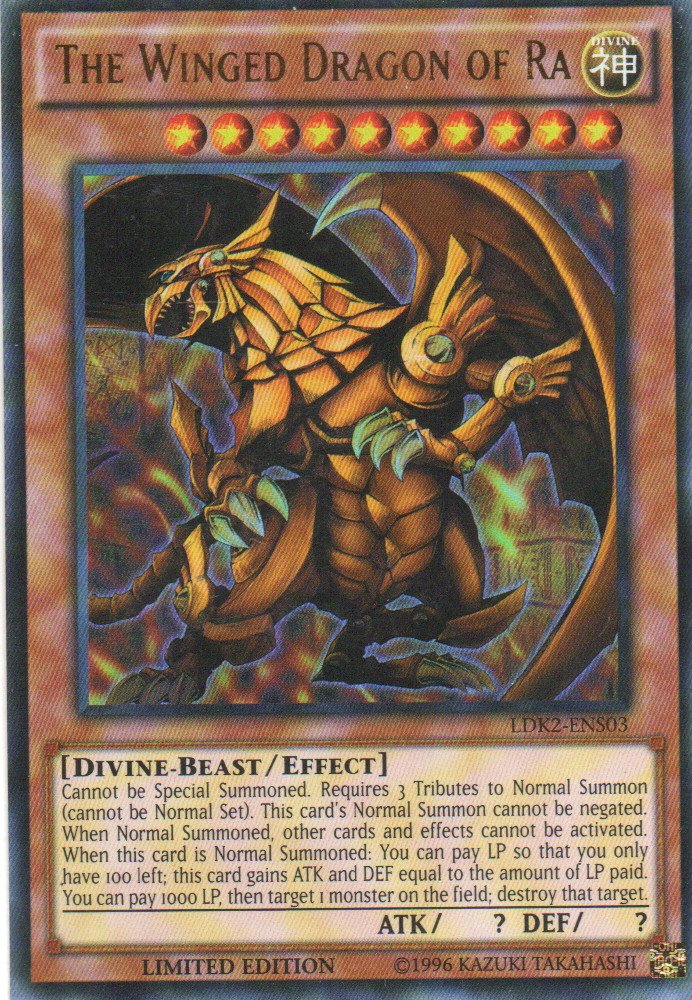 The Winged Dragon of Ra LDK2-ENS03 Ultra rare