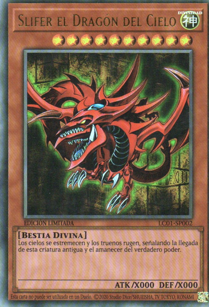 Slifer el Dragon del Cielo LC01-SP002 Ultra rare