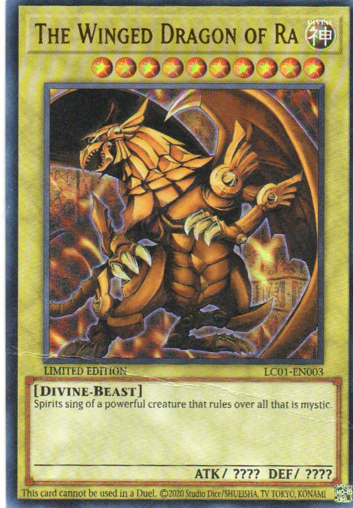 The Winged Dragon of Ra LC01-EN003 Ultra rare