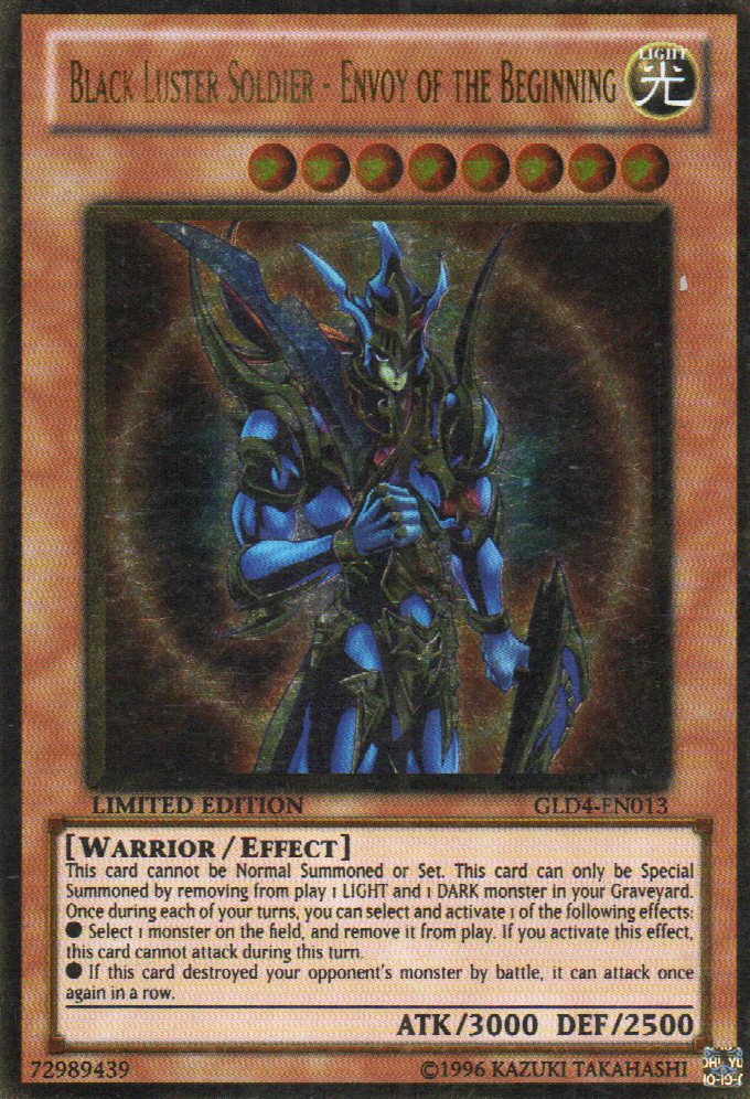 Black Luster Soldier - Envoy of the Beginning GLD4-EN013 Gold rare