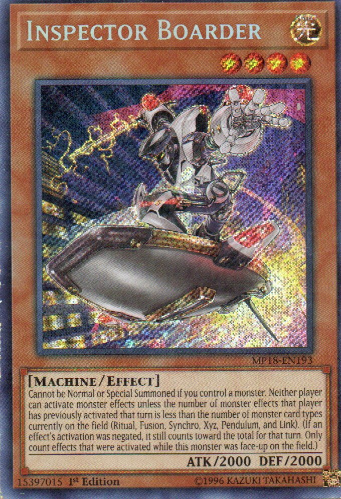 Inspector Boarder MP18-EN193 Secret rare