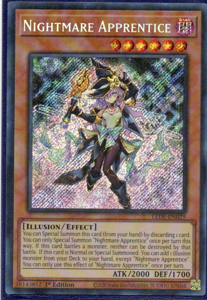 Nightmare Apprentice LEDE-EN029 Secret rare
