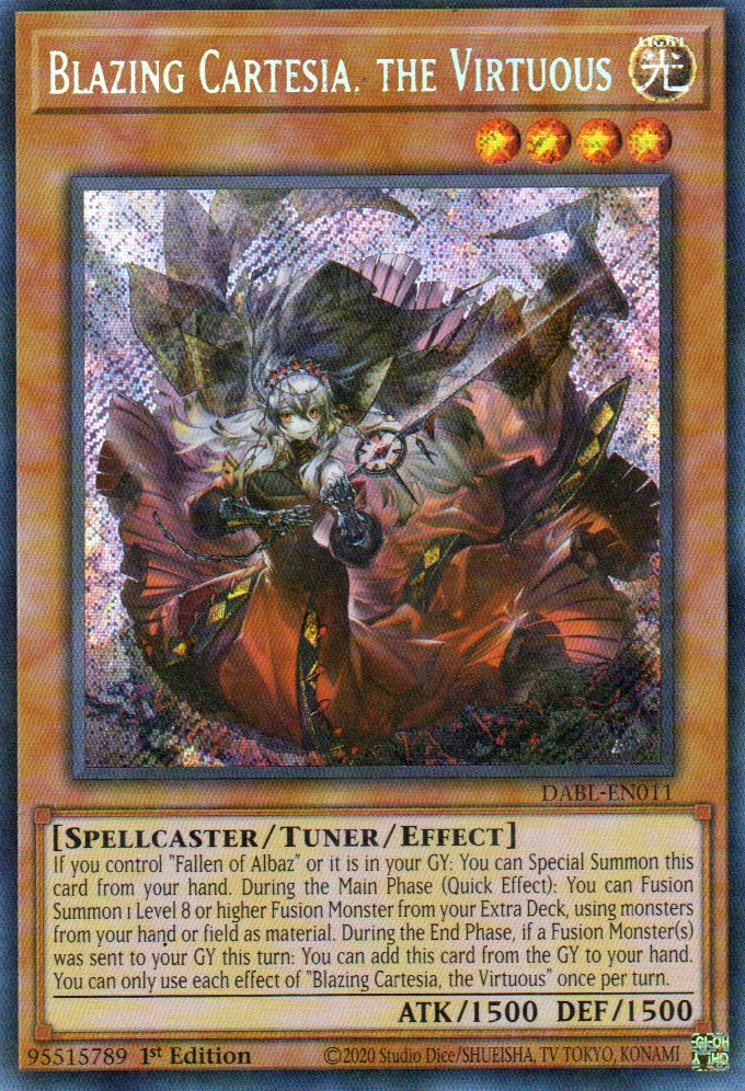Blazing Cartesia, the Virtuous DABL-EN011 Secret rare