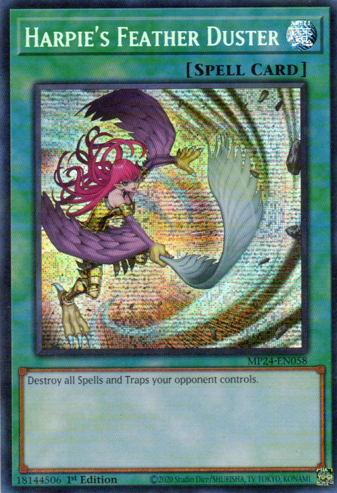Harpie's Feather Duster MP24-EN058 Secret rare