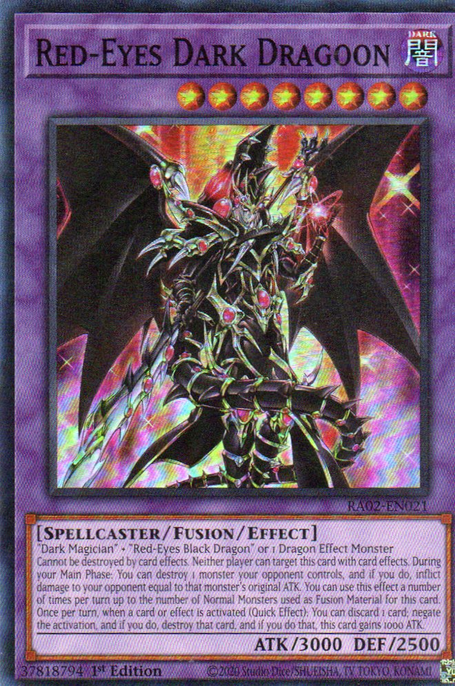Red-Eyes Dark Dragoon RA02-EN021 Super rare
