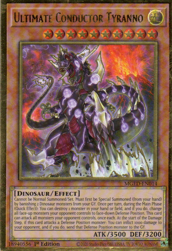 Ultimate Conductor Tyranno MGED-EN014 Gold rare
