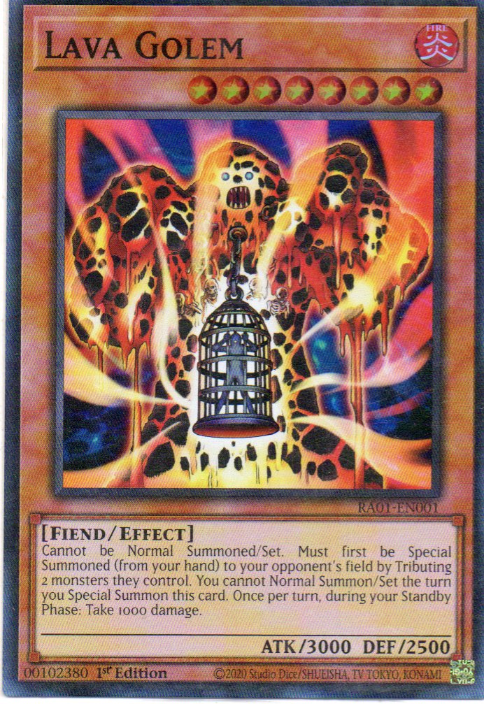 Lava Golem RA01-EN001 Super rare
