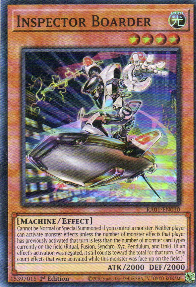 Inspector Boarder RA01-EN010 Super rare