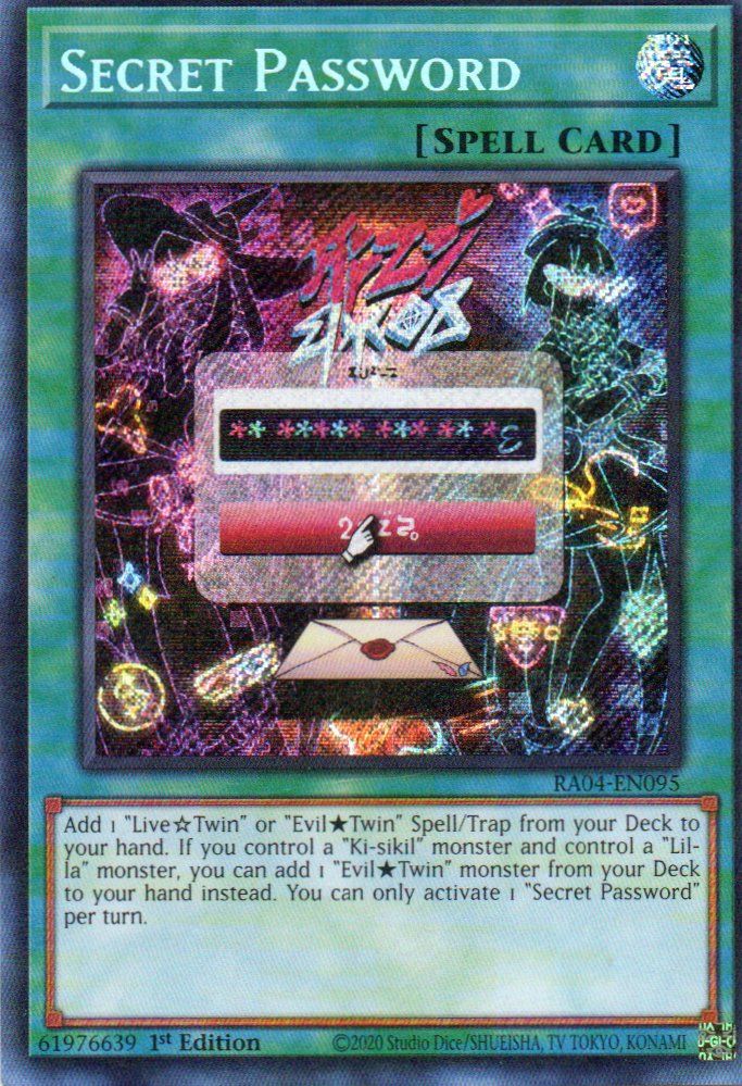 Secret Password RA04-EN095 Secret rare