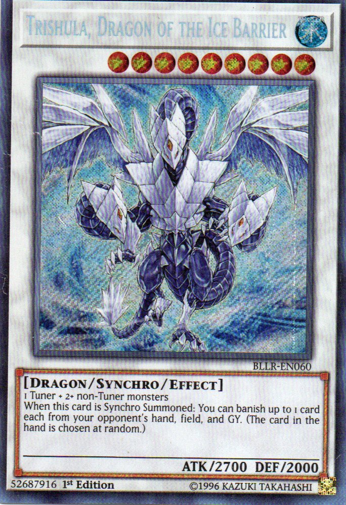 Trishula, Dragon of the Ice Barrier BLLR-EN060 Secret rare