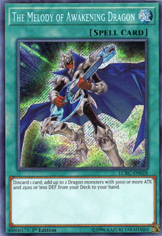 The Melody of Awekening Dragon LCKC-EN028 Secret rare