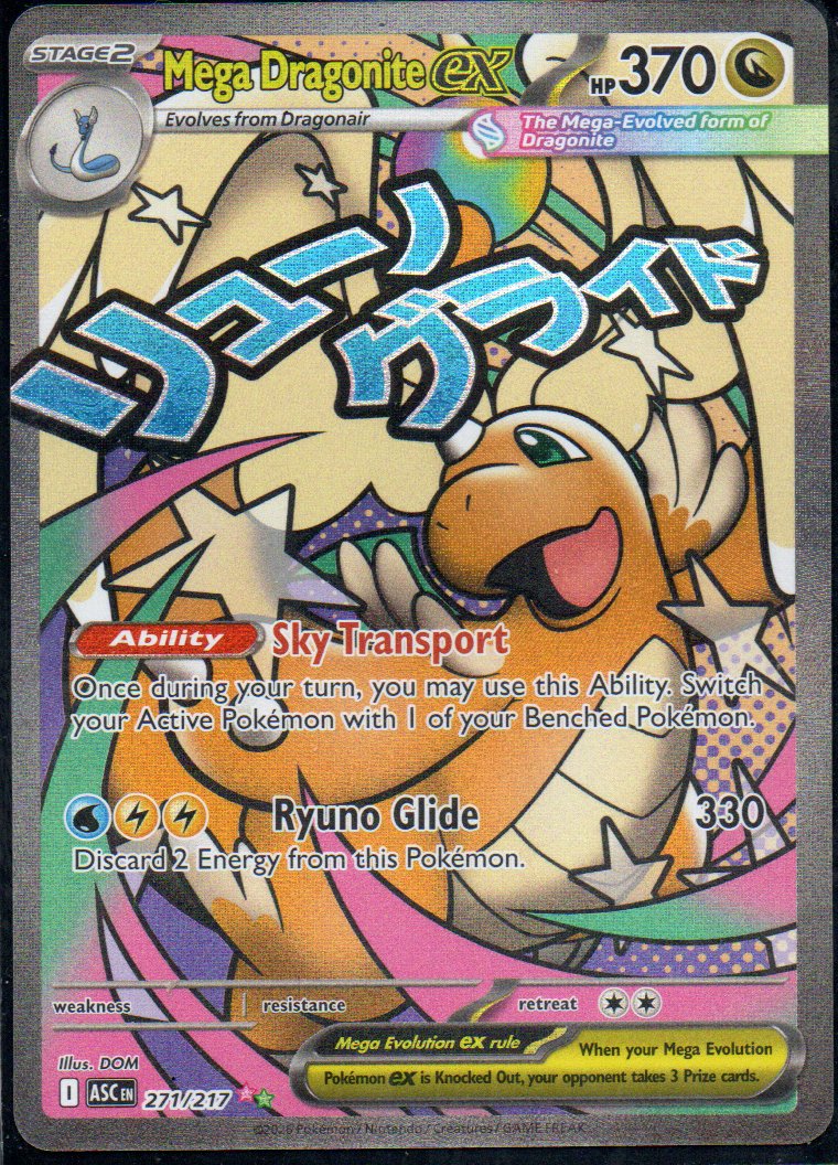 Mega Gragonite ex 271 Mega attack rare Ingles