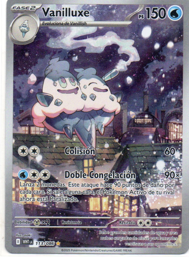 Vanilluxe 113 Illustration rare Español
