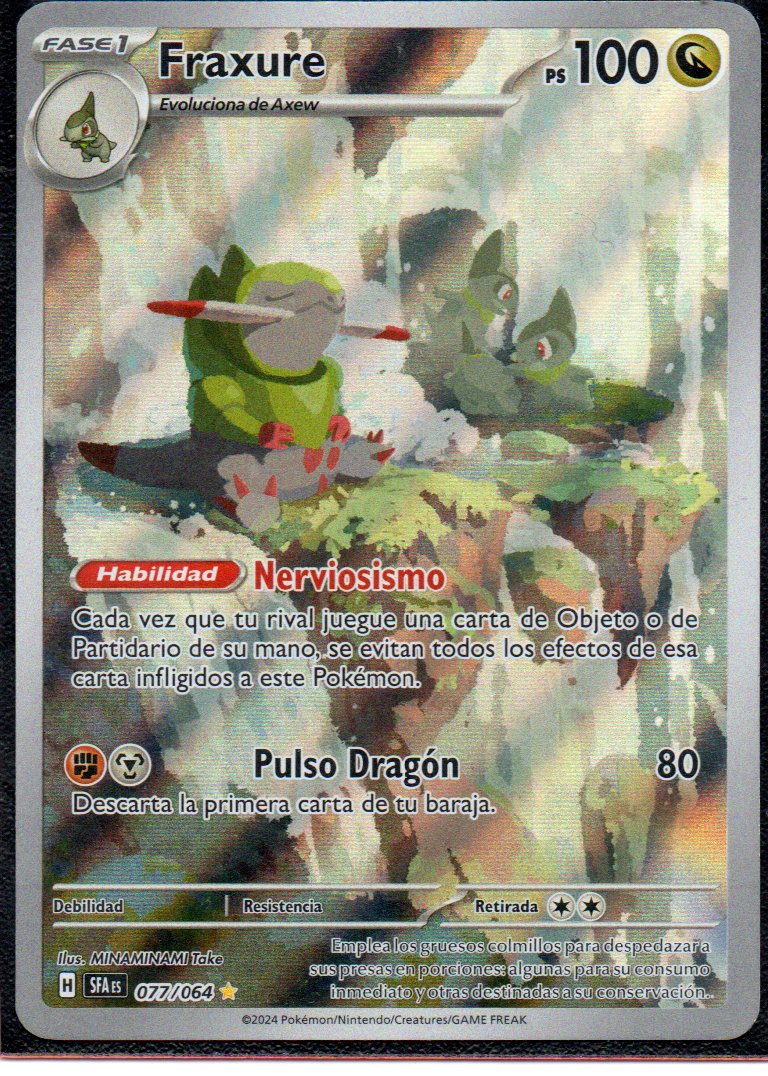 Fraxure 77 Illustration rare Español