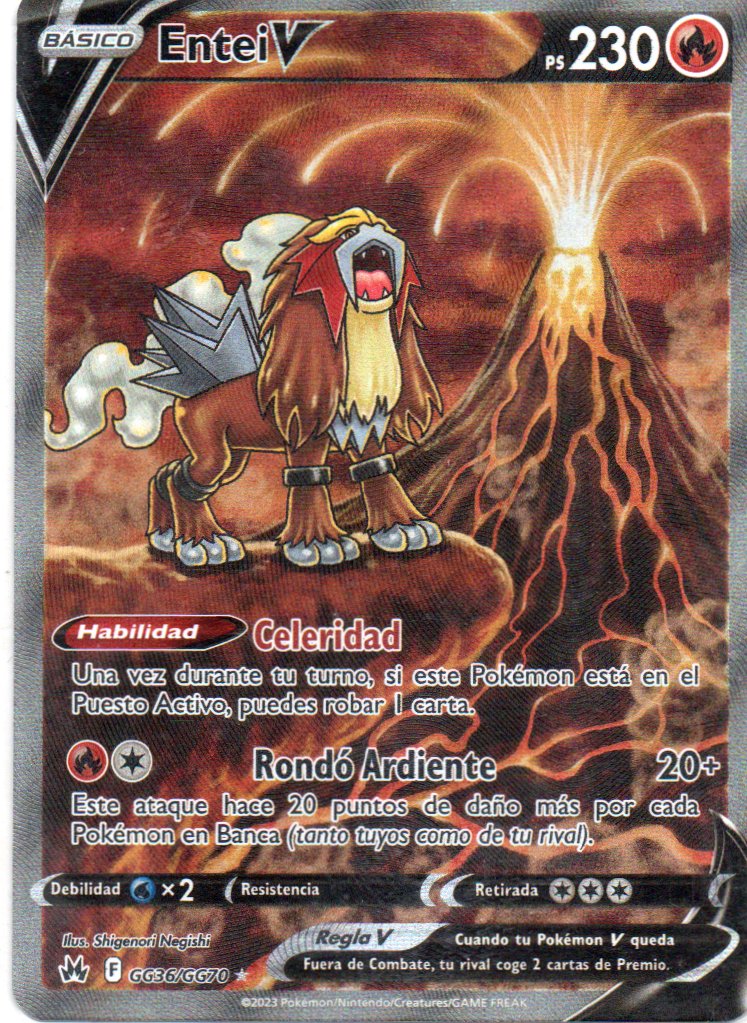 Entei GG36 Ultra rare Español