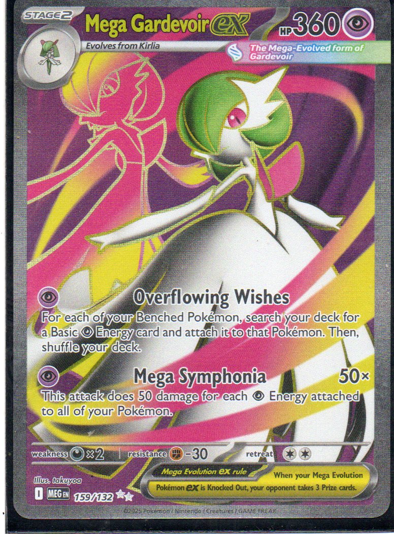 Mega Gardevoir ex 159 Ultra rare Ingles