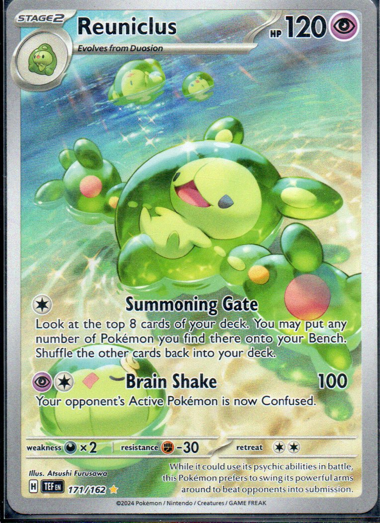 Reuniclus 171 Illustration rare Ingles