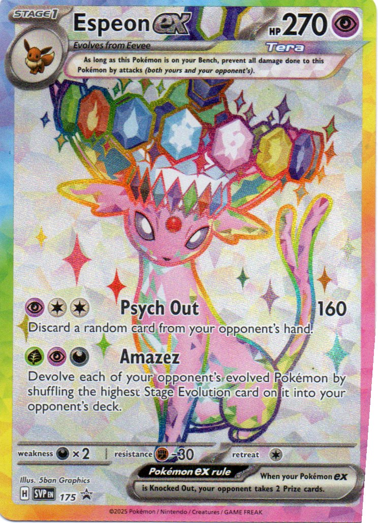 Espeon ex 175 Promo Ingles