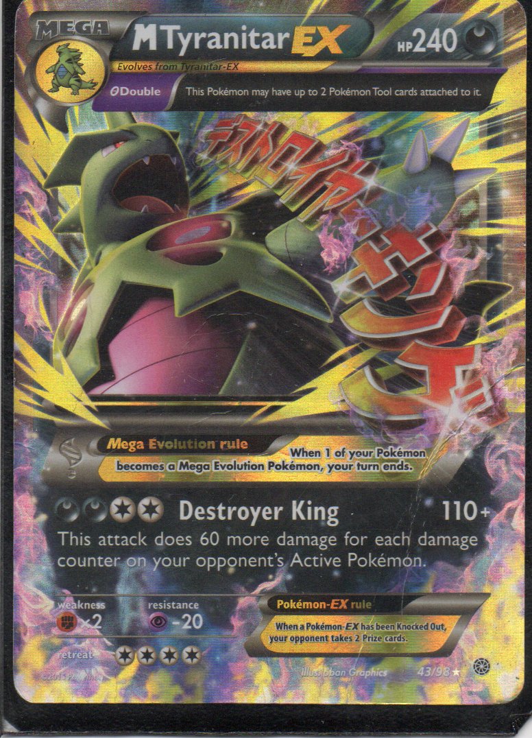 M Tyranitar EX 43 Ultra rare Ingles