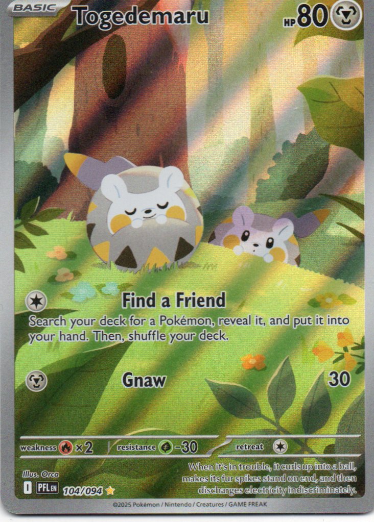 Togedemaru 104 Illustration rare Ingles