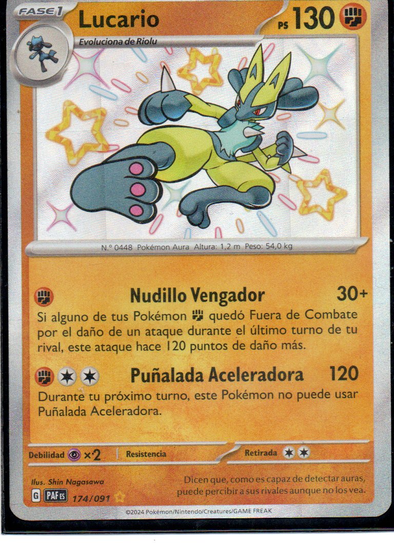Lucario 174 Shiny rare Español