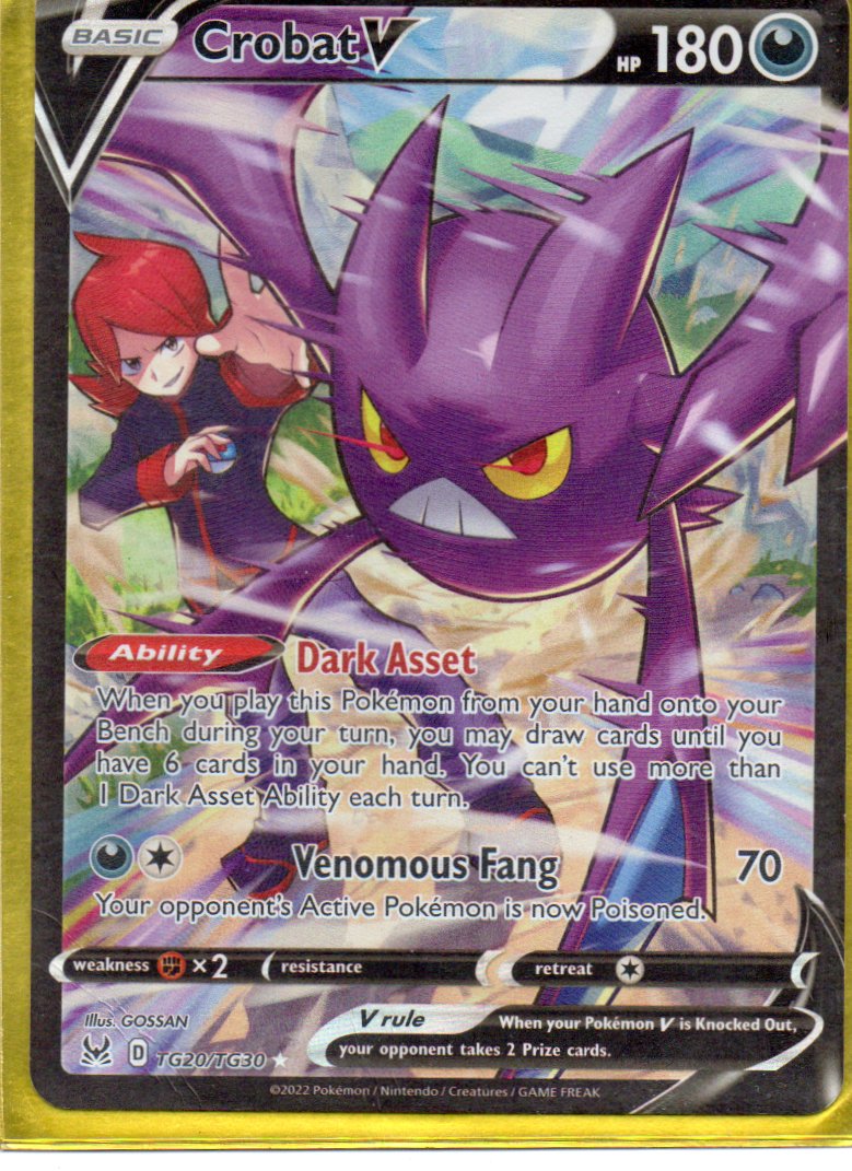 Crobat V TG20 Ultra rare Ingles