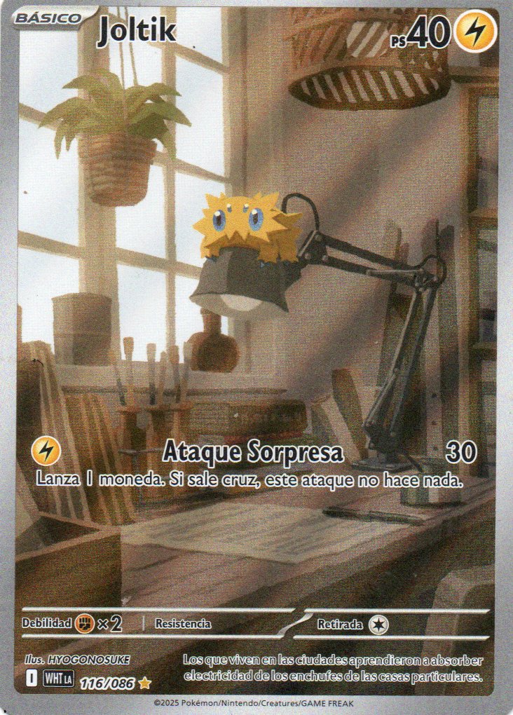 Joltik 116 Illustration rare Español