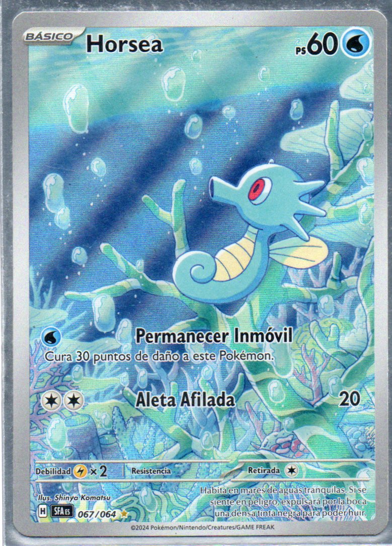 Horsea 67 Illustration rare Español