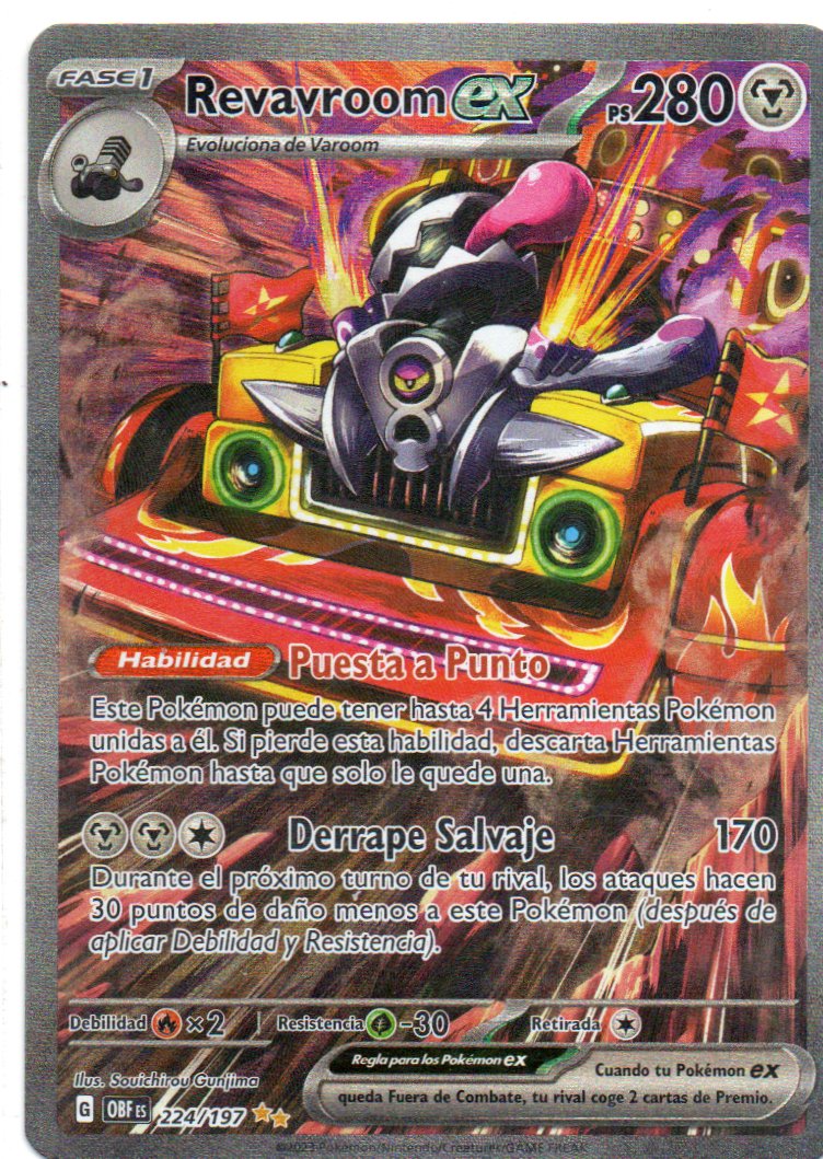 Revavroom ex 224 Illustration rare Español