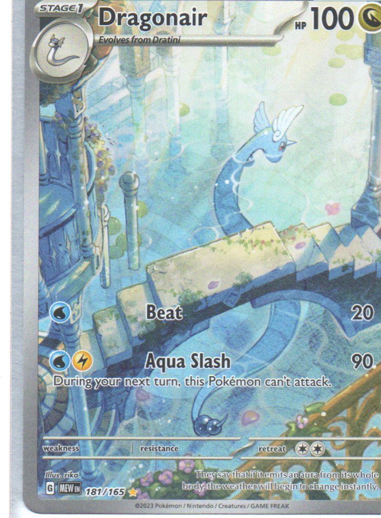 Dragonair 181 Illustration rare Ingles