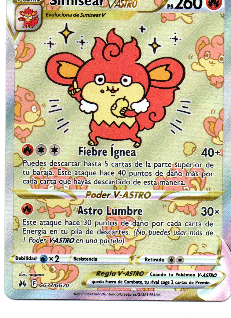 Simisear Vastro GG37 Ultra rare Español