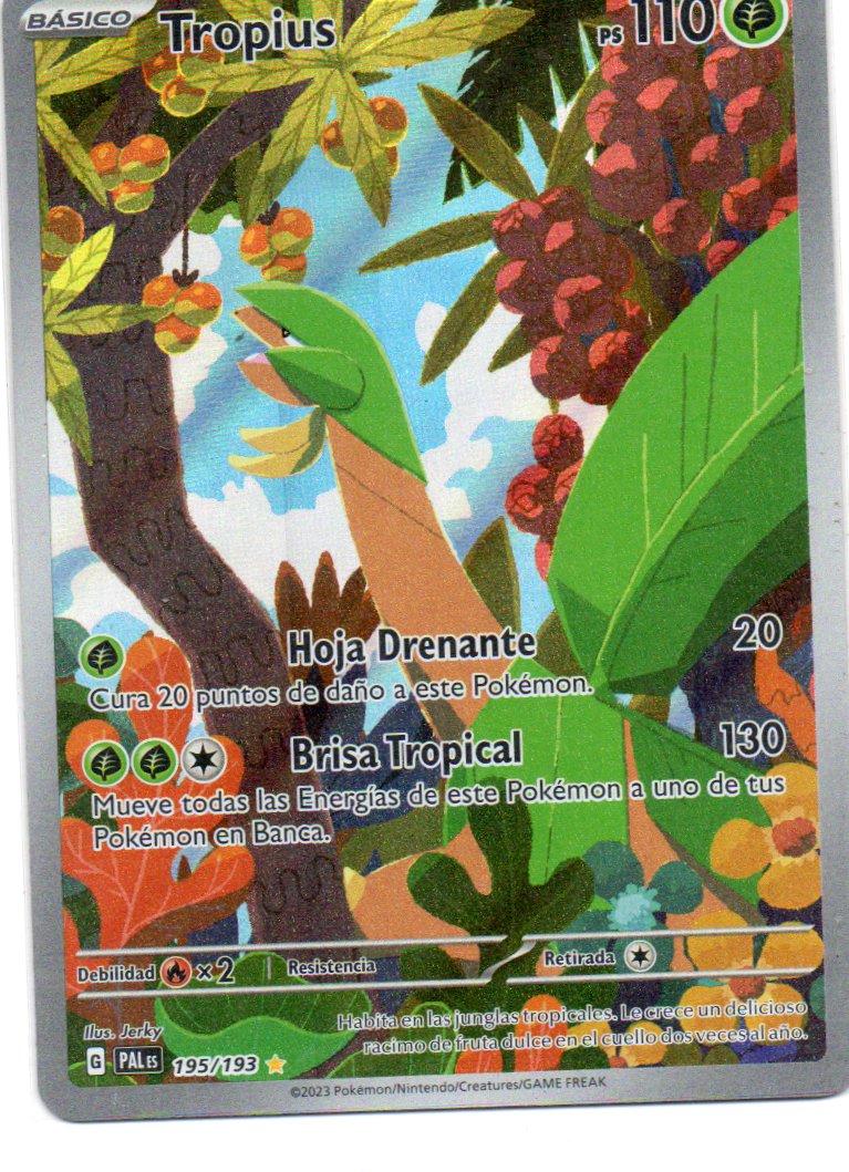 Tropius 195 Illustration rare Español