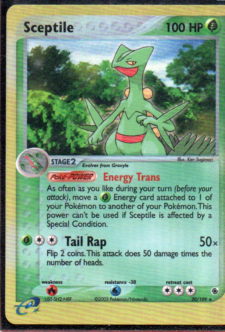 Sceptile 20 Rare Ingles