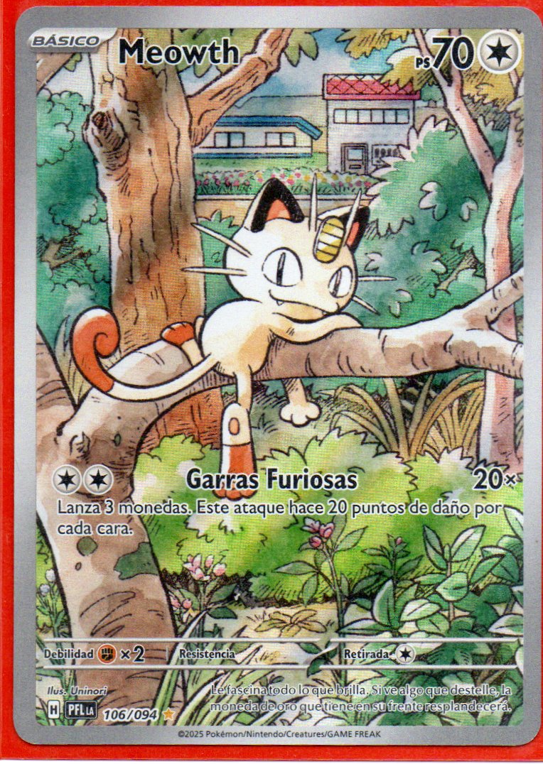 Meowth 106 Illustration rare Español