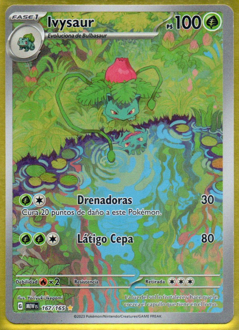 Ivysaur 167 Illustration rare Español