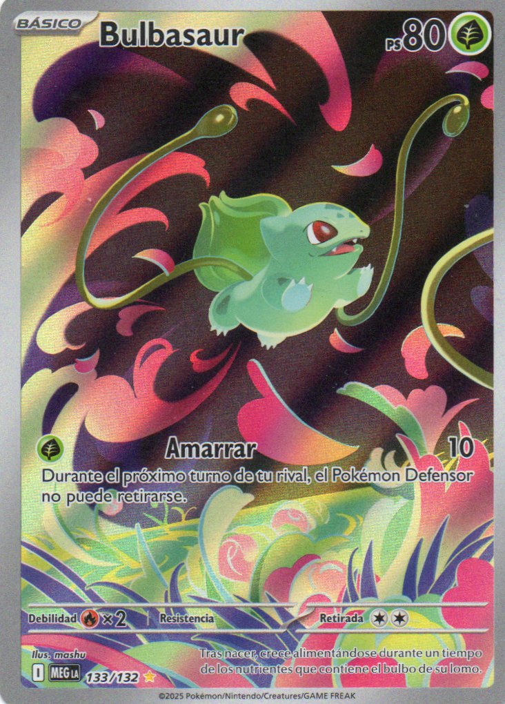 Bulbasaur 133 Illustration rare Español