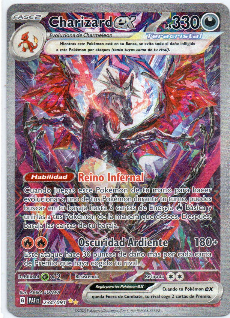 Charizard ex 234 Special Illustration rare Español