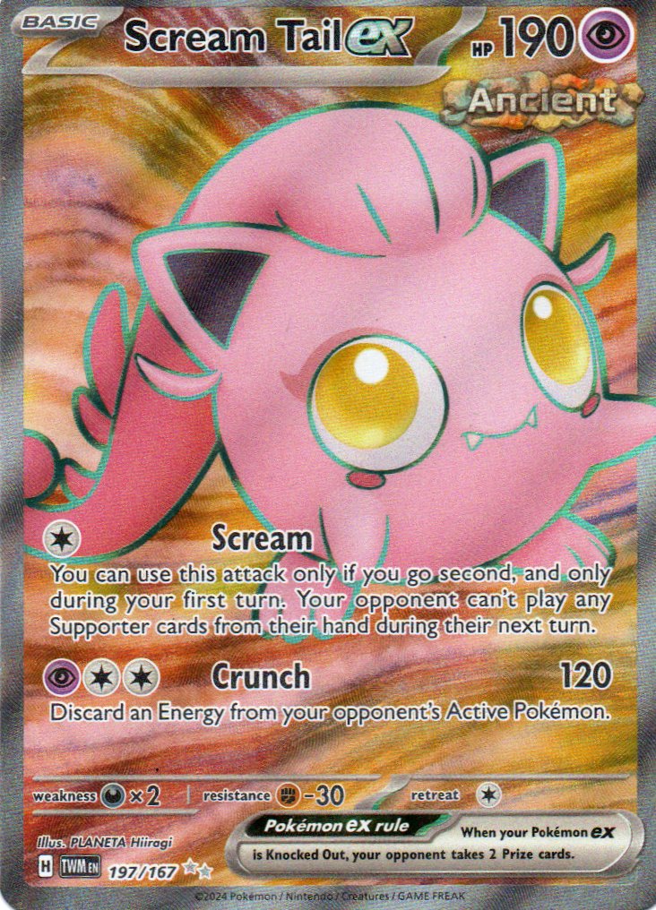 Scream Tail ex 197 Ultra rare Ingles