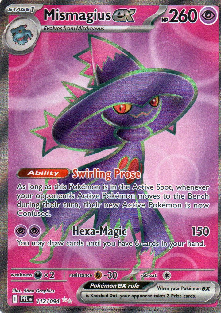 Mismagius ex 112 Ultra rare Ingles