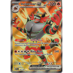 Incineroar ex 187 Ultra rare Ingles