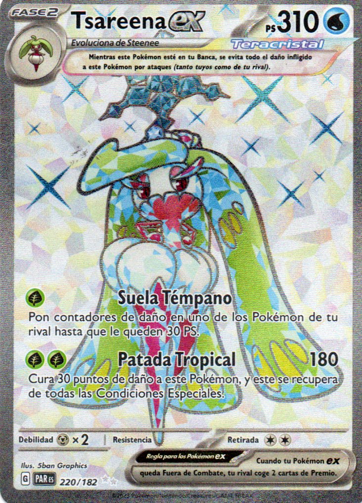 Tsareena ex 220 Ultra rare Español