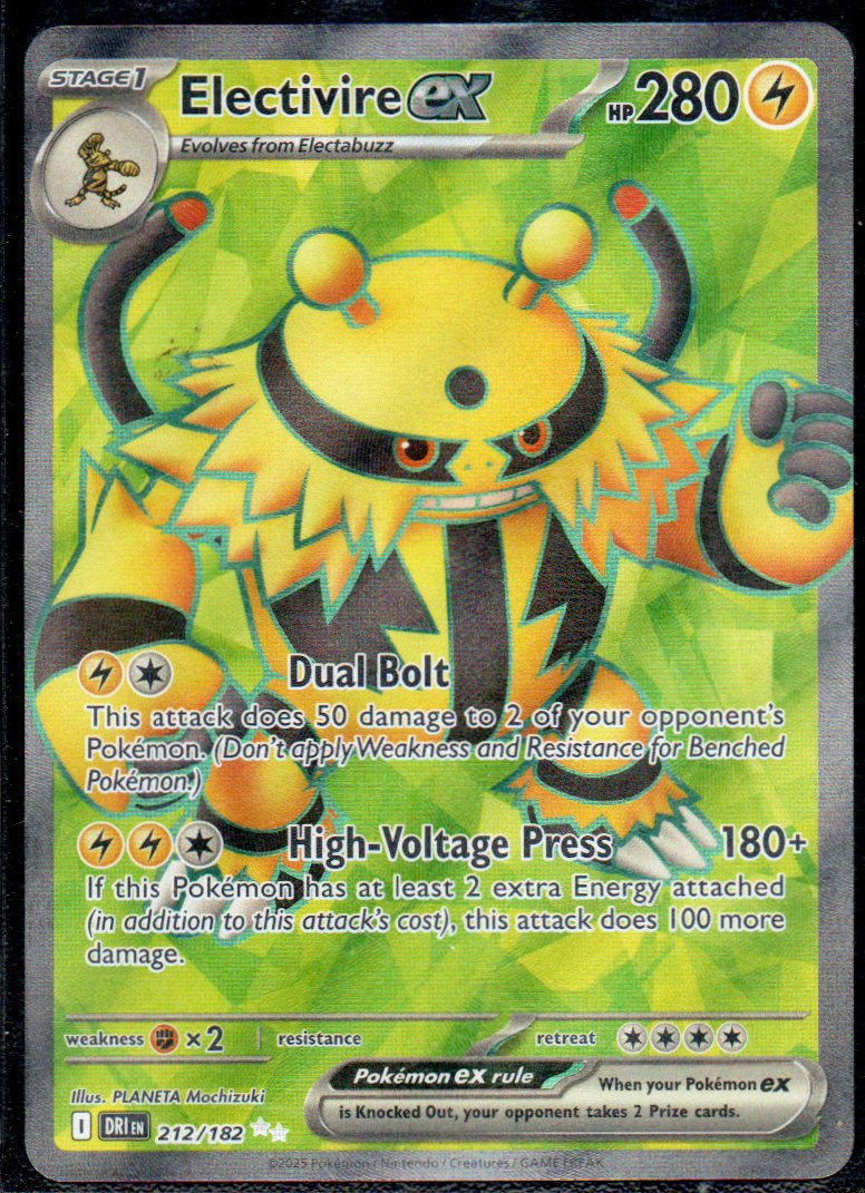 Electivire ex 212 Ultra rare Ingles